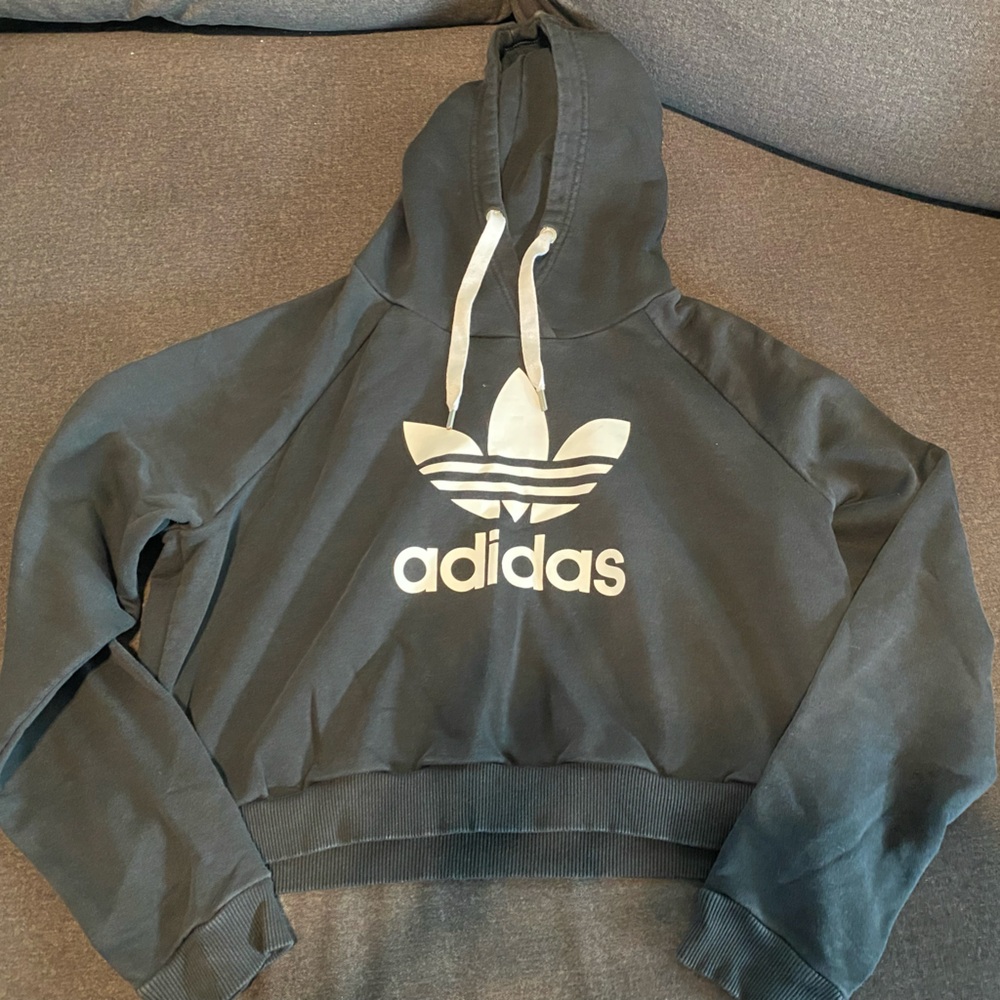 Adidas crop top hoodie